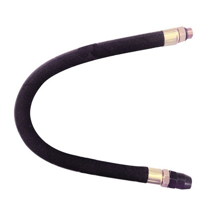 Interstate Pneumatics Straight-in Tapered Chuck with 12 Inch Steel Braided Black Rubber Hose Whipend TW146W